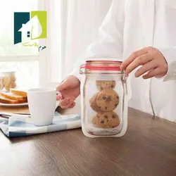 کیسه حبوبات زیپ کیپ دار طرح بطری