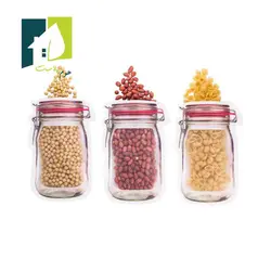 کیسه حبوبات زیپ کیپ دار طرح بطری