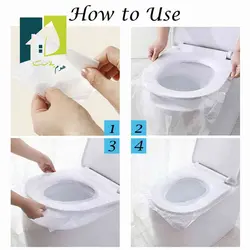 روکش پلاستیکی یکبار مصرف توالت فرنگی 12 عددی