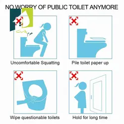 روکش پلاستیکی یکبار مصرف توالت فرنگی 12 عددی