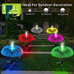 چراغ آبشاری باغچه خورشیدی