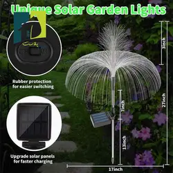 چراغ آبشاری باغچه خورشیدی