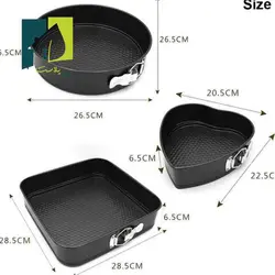 قالب کیک کمربندی سه طرح