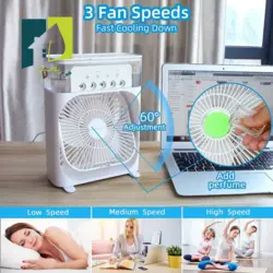 مینی فن کولر دارای اسپری رطوبت ساز