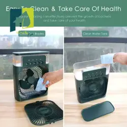 مینی فن کولر دارای اسپری رطوبت ساز