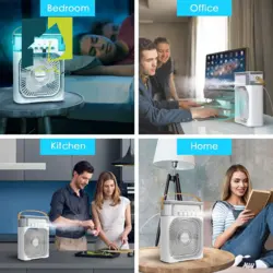 مینی فن کولر دارای اسپری رطوبت ساز