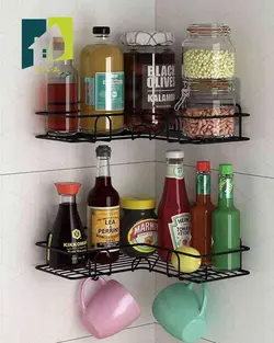 استند نظم دهنده فلزی گوشه حمام