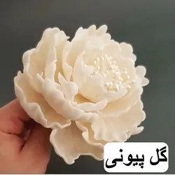 ست کاتر و وینر سیلیکونی فوندانت مدل گل پیونی مجموعه 6 عددی