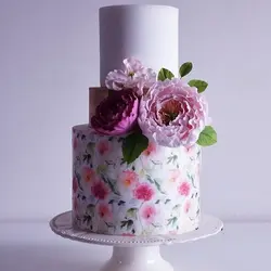 ست کاتر و وینر سیلیکونی فوندانت مدل گل پیونی مجموعه 6 عددی