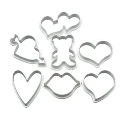 کاتر شیرینی پزی مدل ولنتاین مجموعه 7 عددی