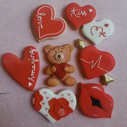 کاتر شیرینی پزی مدل ولنتاین مجموعه 7 عددی