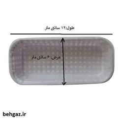 کپسول کاپ کیک نسوز مدل لبه گرد مستطیل مجموعه 100 عددی