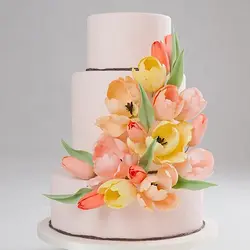 ست وینر و کاتر فوندانت بهگز مدل گل لاله مجموعه 5 عددی