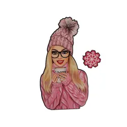 تاپر تزیین کیک بهگز مدل دختر زمستان