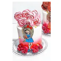 تاپر و ابزار تزیین کیک بهگز مدل دختر دانشجو