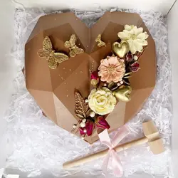 چکش قلب سورپرایز ولنتاین مدل چوبی جنگلی