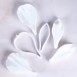 ست کاتر و وینر سیلیکونی فوندانت بهگز مدل گل آلسترومریا مجموعه 6 عددی