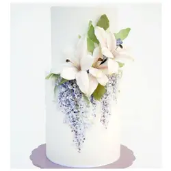 ست کاتر و وینر سیلیکونی فوندانت بهگز مدل گل آلسترومریا مجموعه 6 عددی