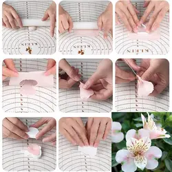 ست کاتر و وینر سیلیکونی فوندانت بهگز مدل گل آلسترومریا مجموعه 6 عددی