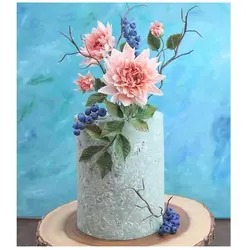 ست کاتر و وینر سیلیکونی فوندانت بهگز مدل برگ گل کوکب مجموعه 4 عددی