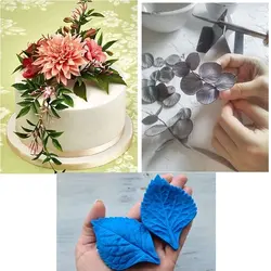 ست کاتر و وینر سیلیکونی فوندانت بهگز مدل برگ گل کوکب مجموعه 4 عددی