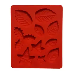 قالب سیلیکونی مولد فوندانت مدل برگ متنوع