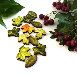 قالب سیلیکونی مولد فوندانت مدل برگ متنوع