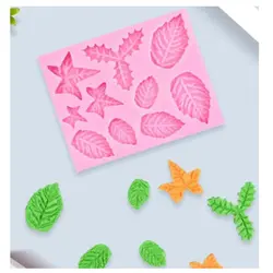 قالب سیلیکونی مولد فوندانت مدل برگ متنوع