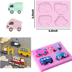 قالب سیلیکونی مولد فوندانت و تزیین کیک مدل ماشین