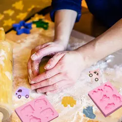 قالب سیلیکونی مولد فوندانت و تزیین کیک مدل ماشین