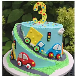 قالب سیلیکونی مولد فوندانت و تزیین کیک مدل ماشین