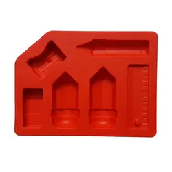 قالب سیلیکونی مولد فوندانت و تزیین کیک مدل لوازم تحریر