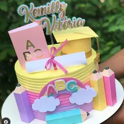 قالب سیلیکونی مولد فوندانت و تزیین کیک مدل لوازم تحریر