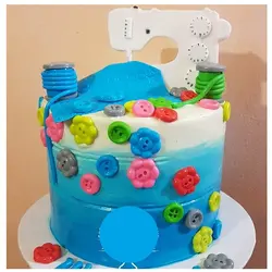 قالب سیلیکونی مولد فوندانت و تزیین کیک مدل ابزار و لوازم خیاطی