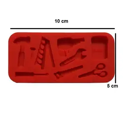 قالب سیلیکونی و مولد فوندانت تزیین کیک بهگز مدل ابزار آلات