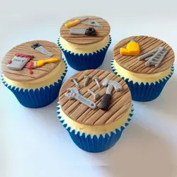 قالب سیلیکونی و مولد فوندانت تزیین کیک بهگز مدل ابزار آلات