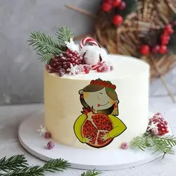 تاپر و ابزار تزیین کیک بهگز مدل یلدا با آقامون