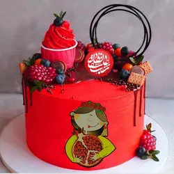 تاپر و ابزار تزیین کیک بهگز مدل یلدا با آقامون