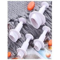 کاتر فشاری شیرینی پزی مدل بیضی مجموعه 5 عددی