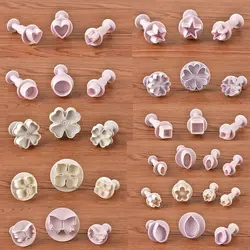 کاتر فشاری شیرینی پزی مدل بیضی مجموعه 5 عددی