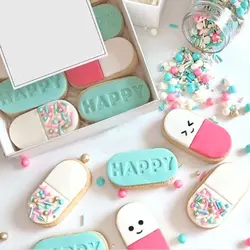 کاتر فشاری شیرینی پزی مدل بیضی مجموعه 5 عددی