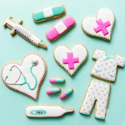 کاتر شیرینی پزی و کوکی مدل ست پزشکی مجموعه 4 عددی