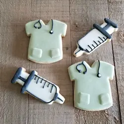 کاتر شیرینی پزی و کوکی مدل ست پزشکی مجموعه 4 عددی