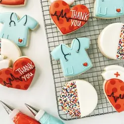 کاتر شیرینی پزی و کوکی مدل ست پزشکی مجموعه 4 عددی