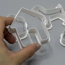 کاتر شیرینی پزی و کوکی مدل سگ و استخوان مجموعه 4 عددی