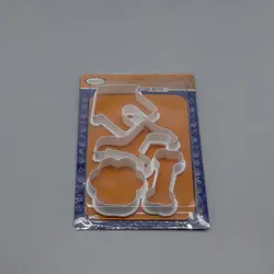 کاتر شیرینی پزی و کوکی مدل سگ و استخوان مجموعه 4 عددی