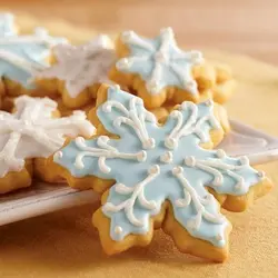 کاتر شیرینی پزی و کوکی مدل دانه برف مجموعه 4 عددی