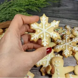 کاتر شیرینی پزی و کوکی مدل دانه برف مجموعه 4 عددی