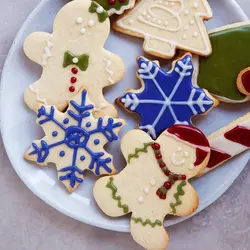 کاتر شیرینی پزی و کوکی مدل دانه برف مجموعه 4 عددی