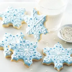 کاتر شیرینی پزی و کوکی مدل دانه برف مجموعه 4 عددی